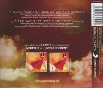 CD Andrea Berg: Diese Nacht Ist Jede Sünde Wert