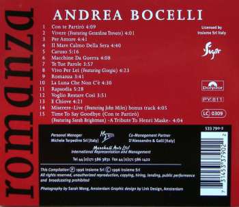 CD Andrea Bocelli: Amore E Gloria