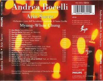 CD Orchestra dell'Accademia Nazionale di Santa Cecilia: Arie Sacre