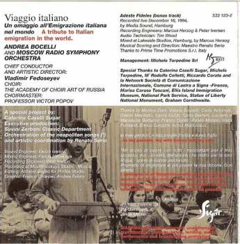 CD Andrea Bocelli: Viaggio Italiano