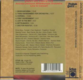 CD Andrea Centazzo Mitteleuropa Orchestra: Doctor Faustus