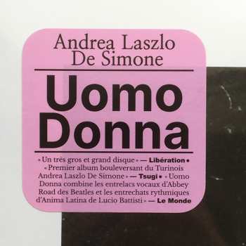 2LP Andrea Laszlo De Simone: Uomo Donna CLR