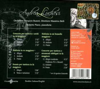 CD Roberto Plano: Sinfonie In Re Maggiore E In Si Bemolle Maggiore - Sonata Per Tastiera Concerto Per Tastiera E Archi. - Concerto Per Tastiera E Strumenti Obbligati
