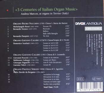 CD Andrea Marcon: "3 Centuries of Italian Organ Music"