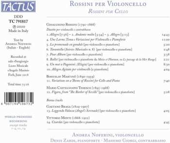 CD Andrea Noferini: Rossini Per Violoncello