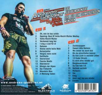 2CD/Doos Andreas Gabalier: Best Of Volks-Rock’n’Roller – Das Jubiläumskonzert Live Aus Dem Olympiastadion In München DIGI