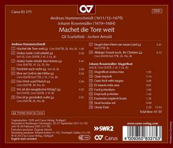CD Andreas Hammerschmidt: Machet Die Tore Weit 