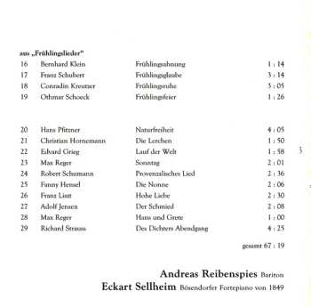 CD Eckart Sellheim: Sängerliebe, Hoch Und Herrlich – Uhland-Vertonungen