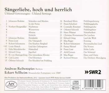 CD Eckart Sellheim: Sängerliebe, Hoch Und Herrlich – Uhland-Vertonungen
