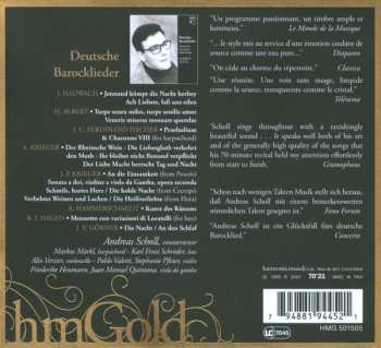 CD Andreas Scholl: Deutsche Barocklieder = German Baroque Songs = Chansons Baroques Allemandes