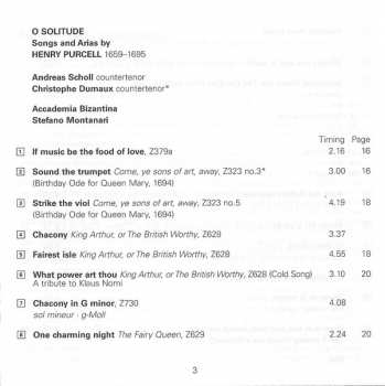 CD Henry Purcell: O Solitude