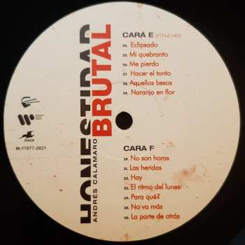 3LP Andrés Calamaro: Honestidad Brutal LTD
