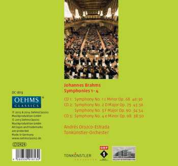 3CD Johannes Brahms: Symphonies 1-4