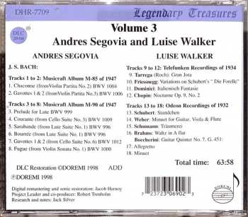 CD Andrés Segovia: Andres Segovia and his Contemporaries