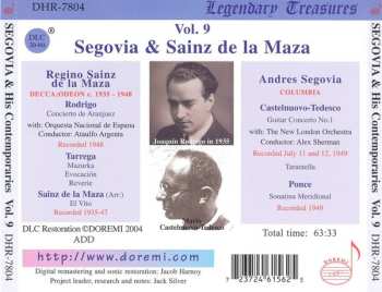 CD Andrés Segovia: Andres Segovia And His Contemporaries Vol. 9