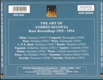 CD Andrés Segovia: The Art Of Andres Segovia