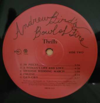 3LP Andrew Bird's Bowl Of Fire: Thrills