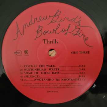 3LP Andrew Bird's Bowl Of Fire: Thrills