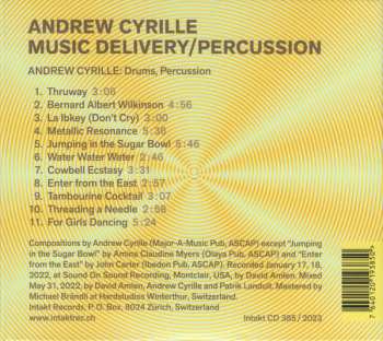 CD Andrew Cyrille: Music Delivery/Percussion