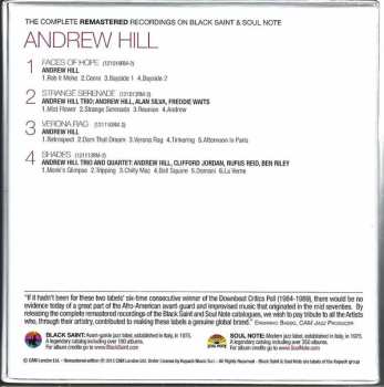 4CD/Doos Andrew Hill:  The Complete Remastered Recordings On Black Saint & Soul Note 