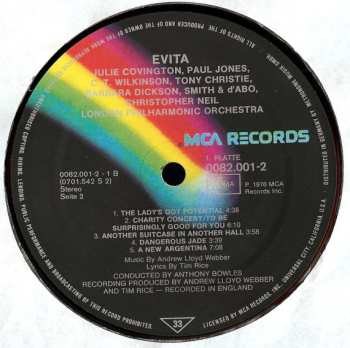 2LP Andrew Lloyd Webber: Evita