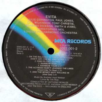 2LP Andrew Lloyd Webber: Evita