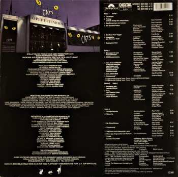 2LP Andrew Lloyd Webber: Cats Live - Deutsche Gesamtaufnahme Aus Dem Hamburger Operettenhaus