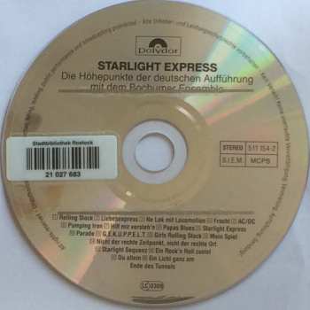 CD Andrew Lloyd Webber: Starlight Express - Die Höhepunkte Der Deutschen Aufführung Mit Dem Bochumer Ensemble