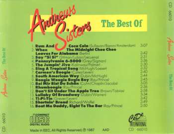CD The Andrews Sisters: The Best Of Andrews Sisters