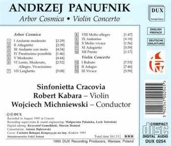 CD Wojciech Michniewski: Arbor Cosmica · Violin Concerto