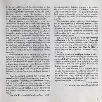 CD Andy Laverne Trio: Intelligent Design