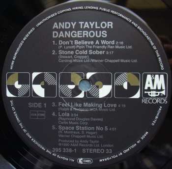 LP Andy Taylor: Dangerous