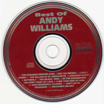 CD Andy Williams: Best Of Andy Williams