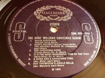 LP Andy Williams: The Andy Williams Christmas Album