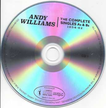 2CD Andy Williams: The Complete Singles As & Bs 1954-62