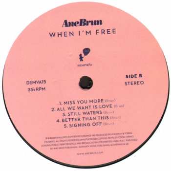 LP Ane Brun: When I'm Free