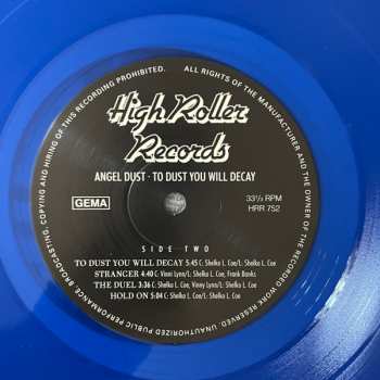 LP Angel Dust: To Dust You Will Decay CLR