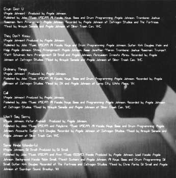 CD Angela Johnson: They Don't Know