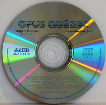 CD Angèle Dubeau: Opus Québec