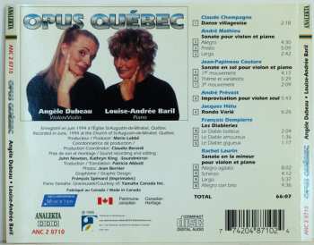 CD Angèle Dubeau: Opus Québec