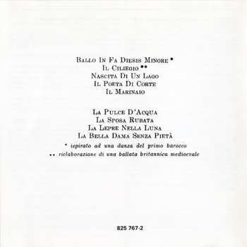 CD Angelo Branduardi: La Pulce D'Acqua