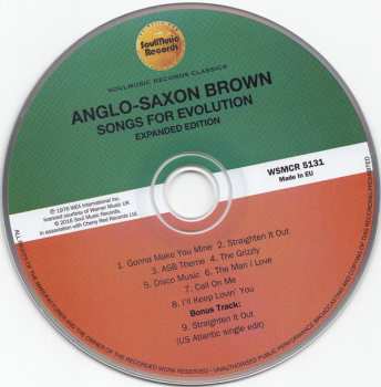 CD Anglo Saxon Brown: Songs For Evolution