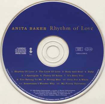 CD Anita Baker: Rhythm Of Love