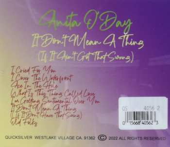 CD Anita O'day: It Don't Mean A Thing (If It Ain't Got That Swing)
