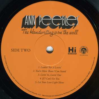LP Ann Peebles: The Handwriting Is On The Wall