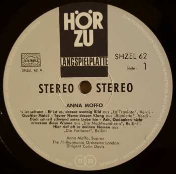LP Anna Moffo: Arien Aus Den Italienischen Opern