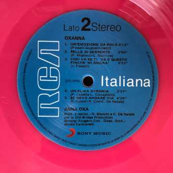 LP Anna Oxa: Oxanna CLR | LTD