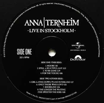 2LP/SP Anna Ternheim: Live In Stockholm