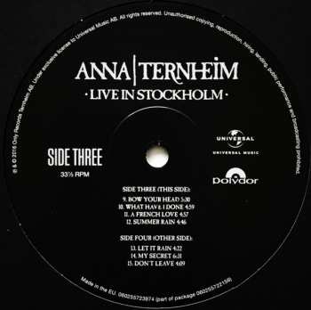 2LP/SP Anna Ternheim: Live In Stockholm