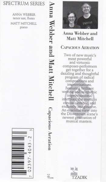 CD Anna Webber: Capacious Aeration